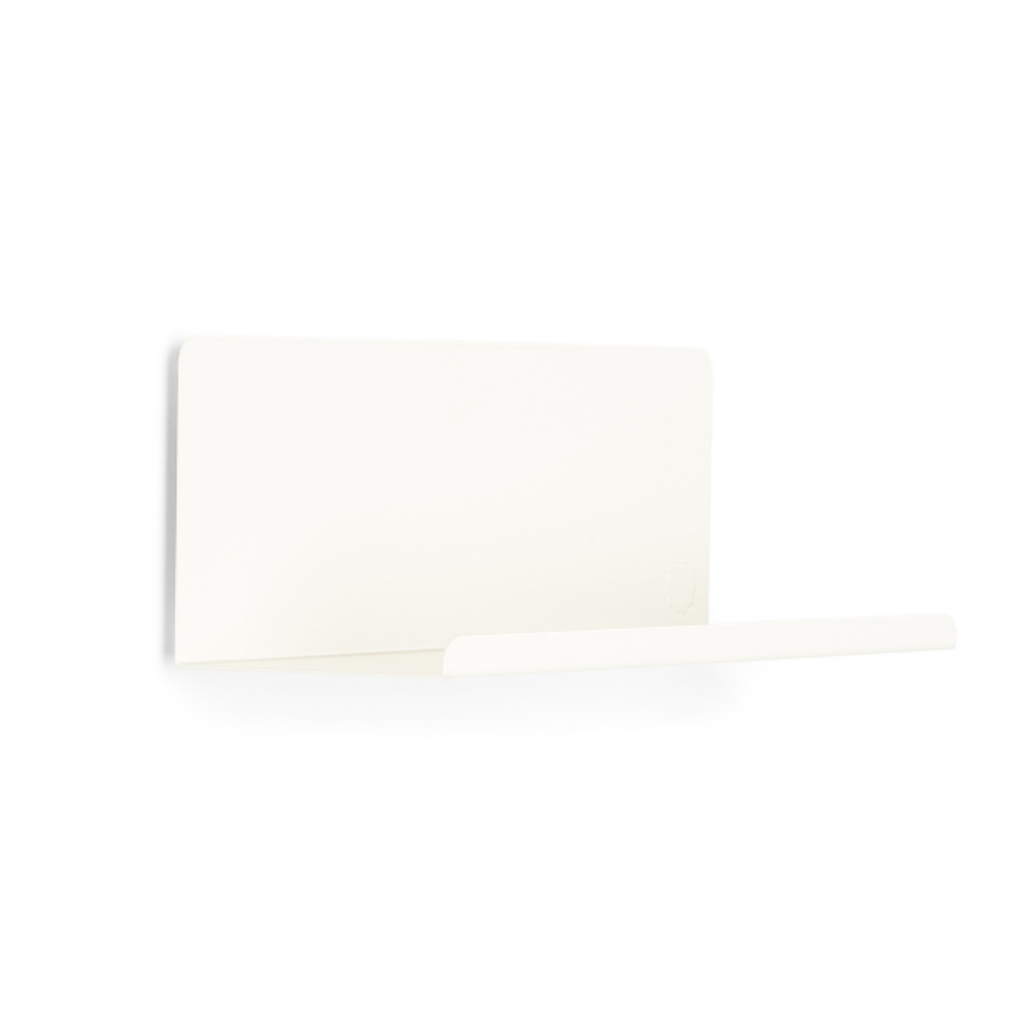 Chalk White Metal Wall Shelf – Small