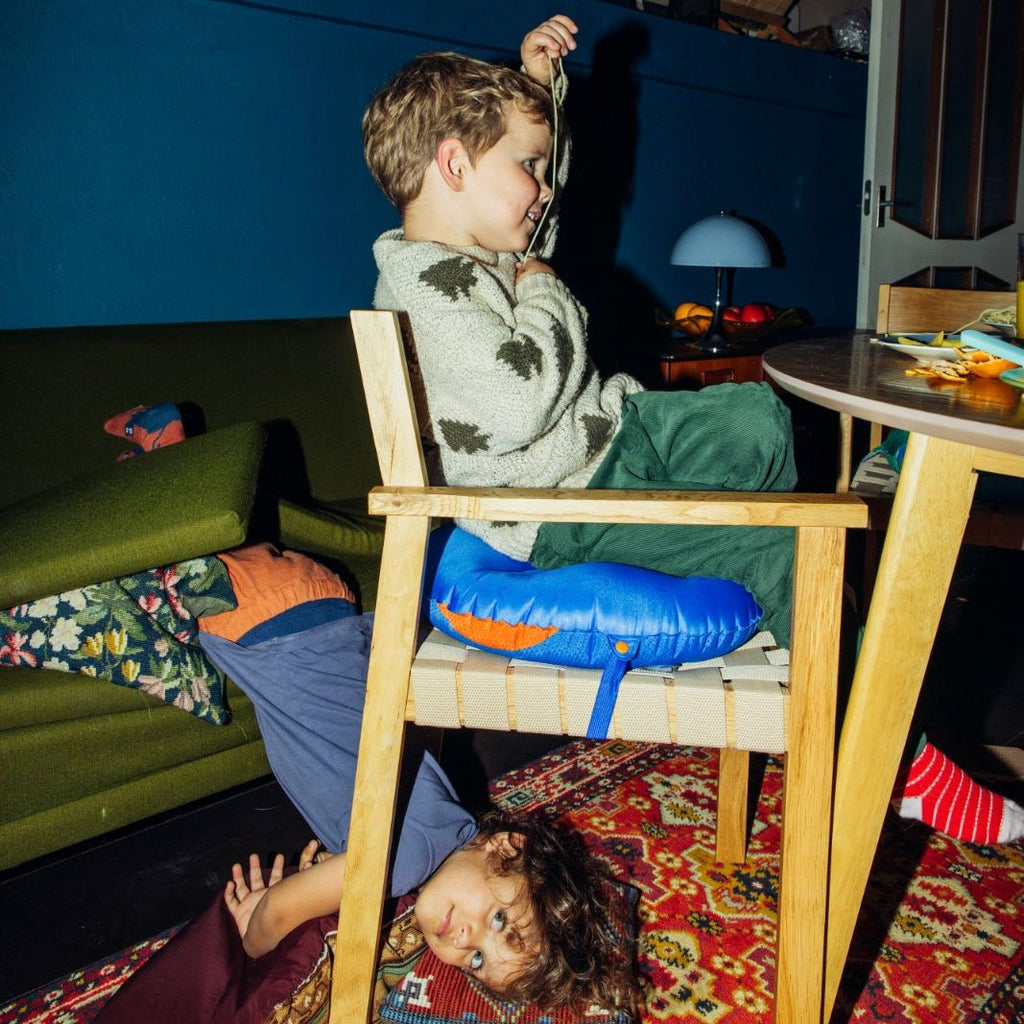 Inflatable Seat Booster for Kids | Blue Sunset