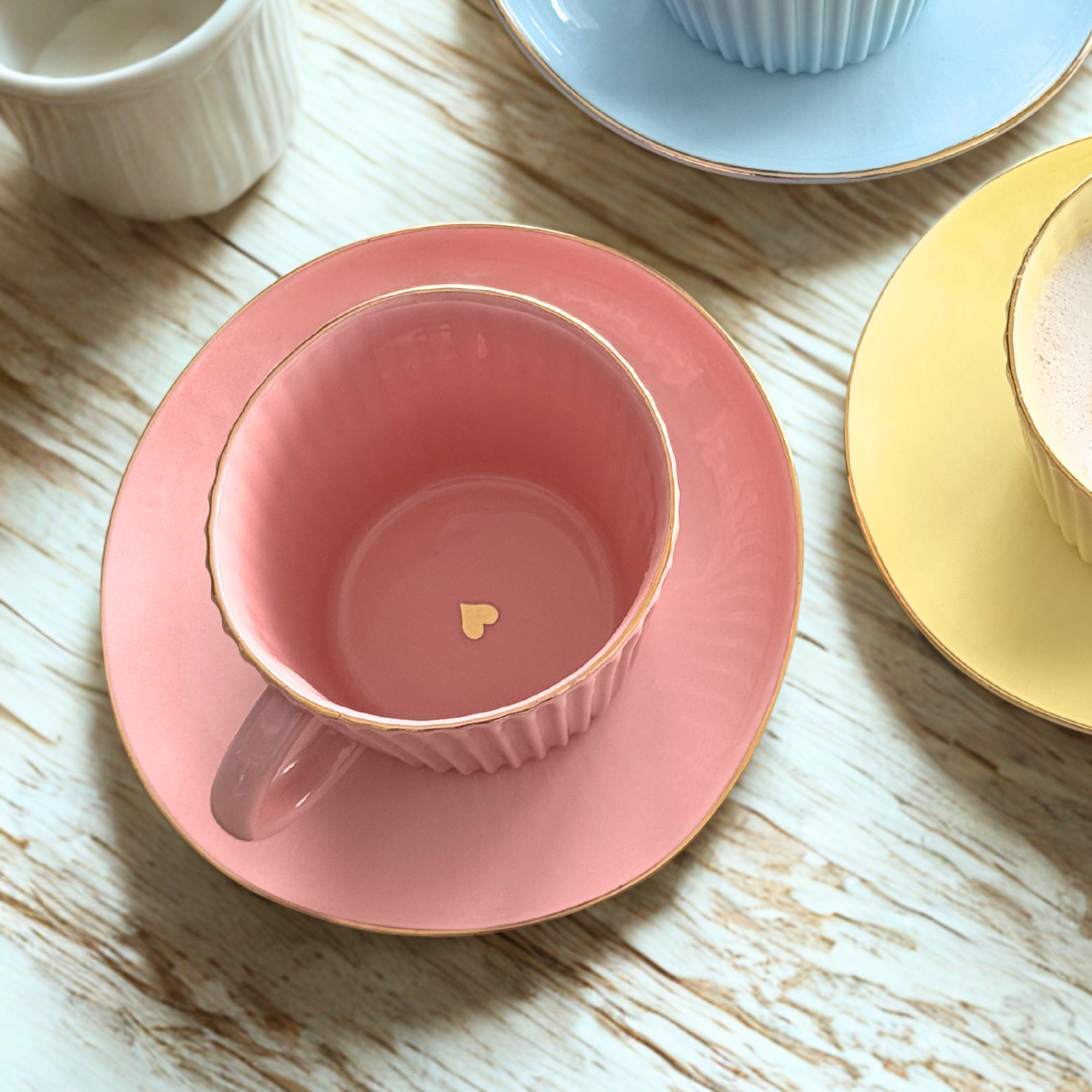 Handmade Porcelain Cup | Light Blue Sky | 200 ml