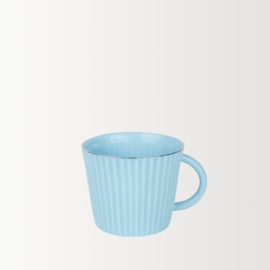 Handmade Porcelain Cup | Light Blue Sky | 200 ml