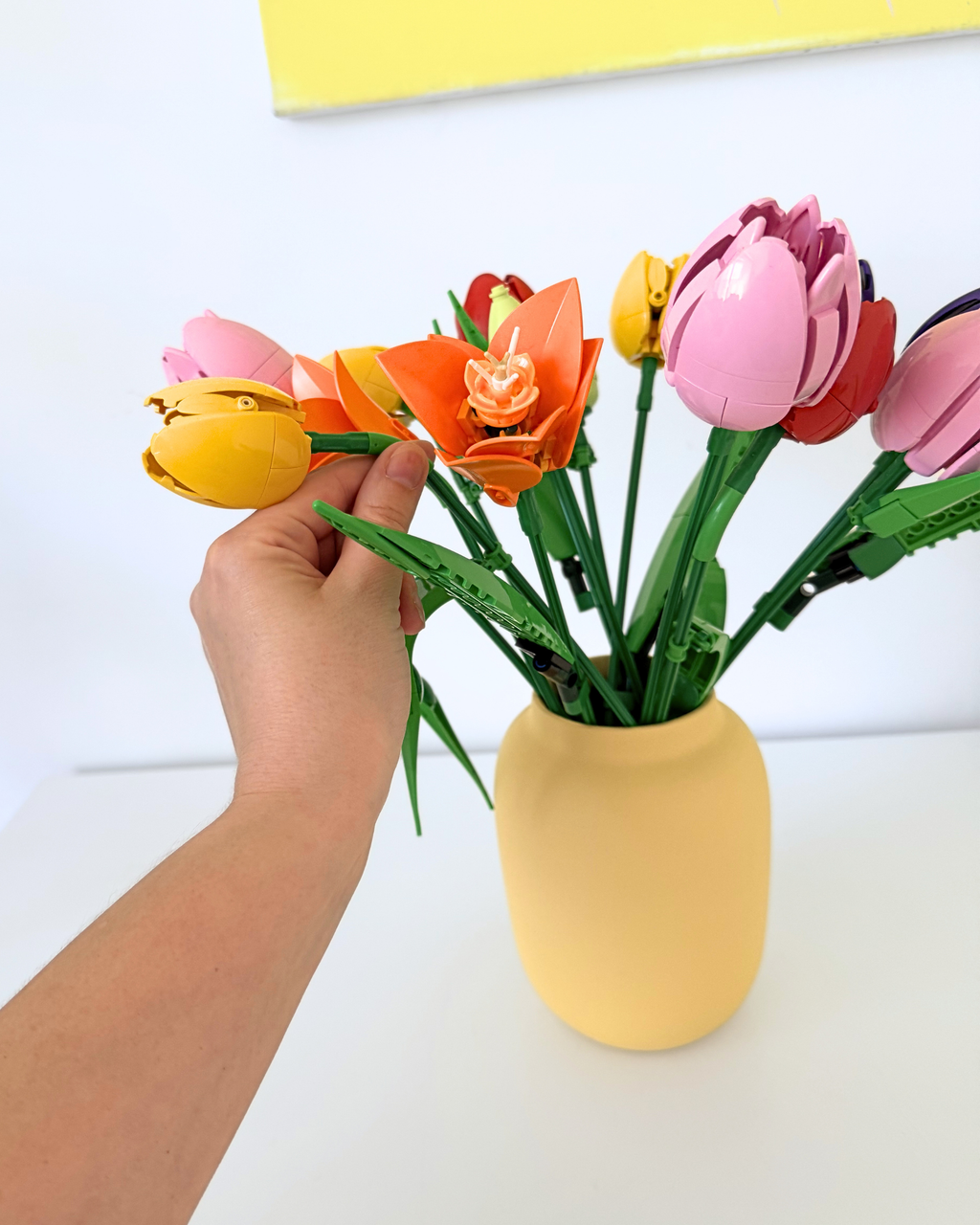 Handmade Ceramic Vase | Yellow Minimalist