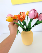 Handmade Ceramic Vase | Yellow Minimalist