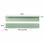 Sage Green Metal Wall Shelf – Large