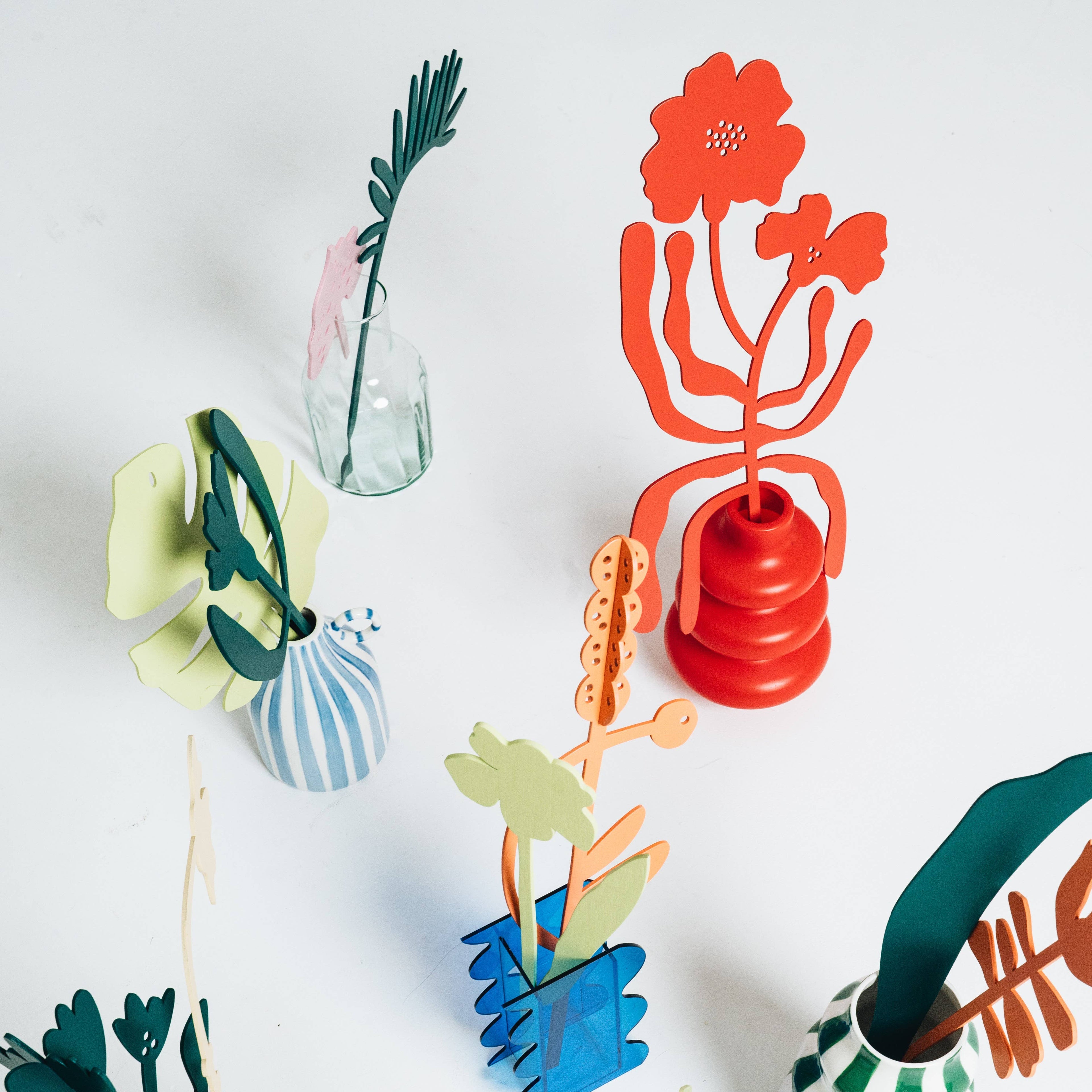 Decorative Wooden Flower | Pink Leaf