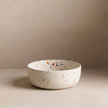 Handmade Ceramic Snack Bowl | White Speckled | 12 cm