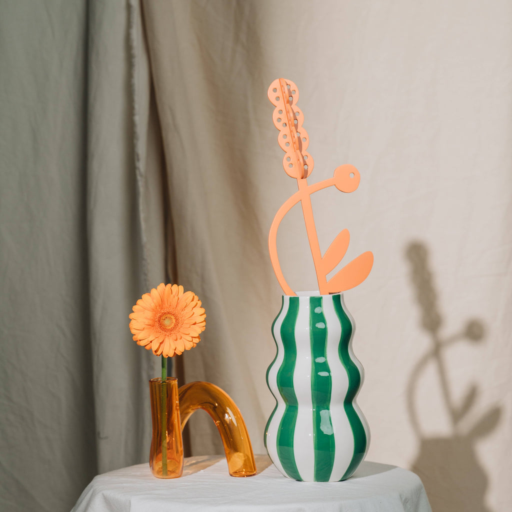 Decorative Wooden Flower | Orange Hyacinth